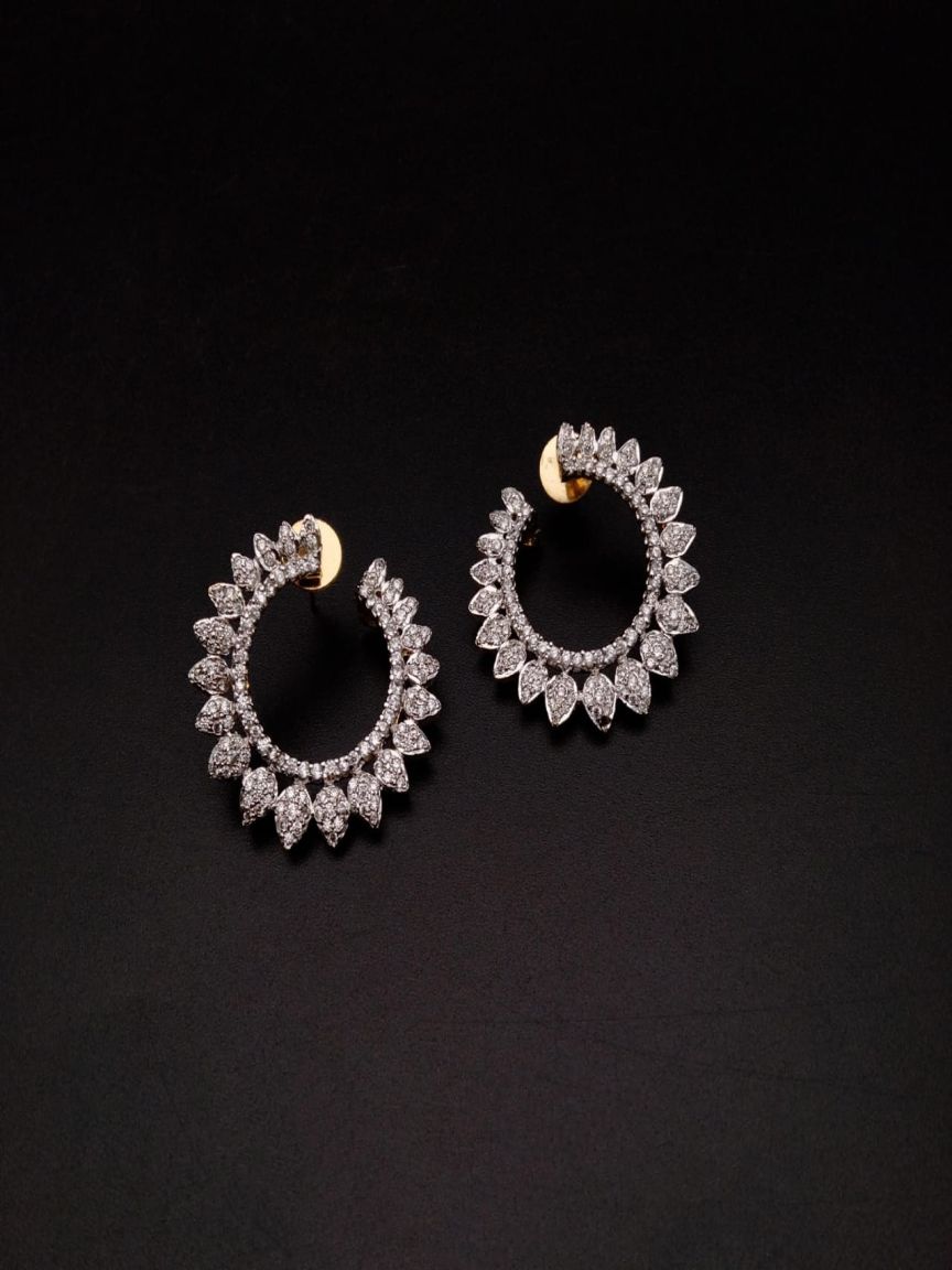 TOPS IN AMERICAN DIAMOND JEWELLERY STYLE | DESIGN - 50141