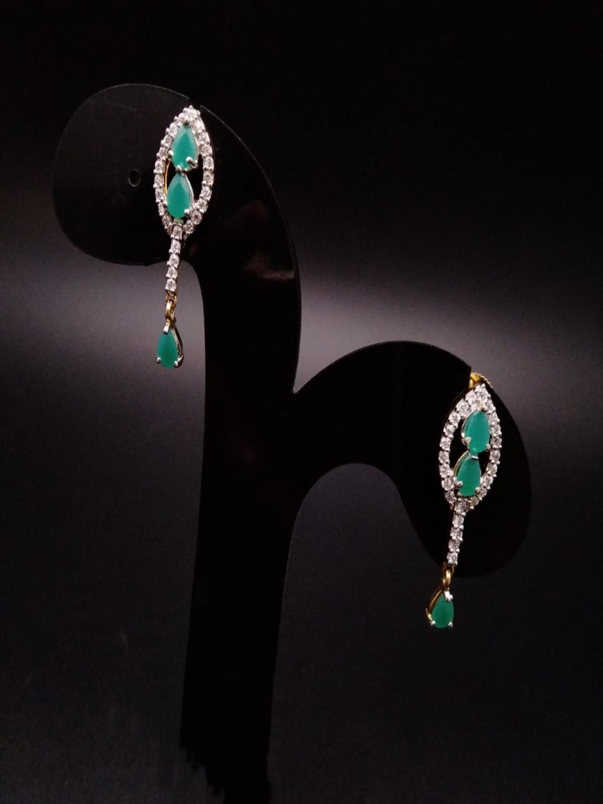 TOPS IN AMERICAN DIAMOND JEWELLERY STYLE | DESIGN - 50147
