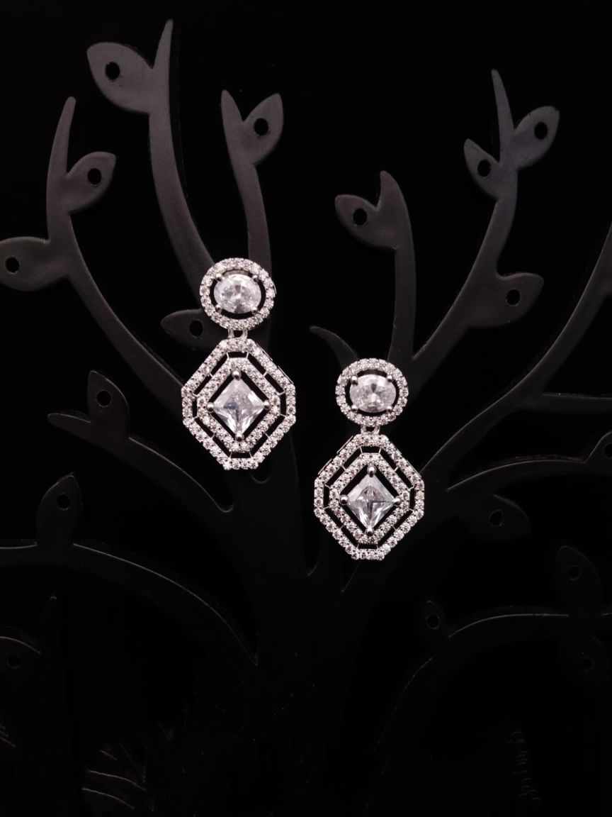TOPS IN AMERICAN DIAMOND JEWELLERY STYLE | DESIGN - 50148