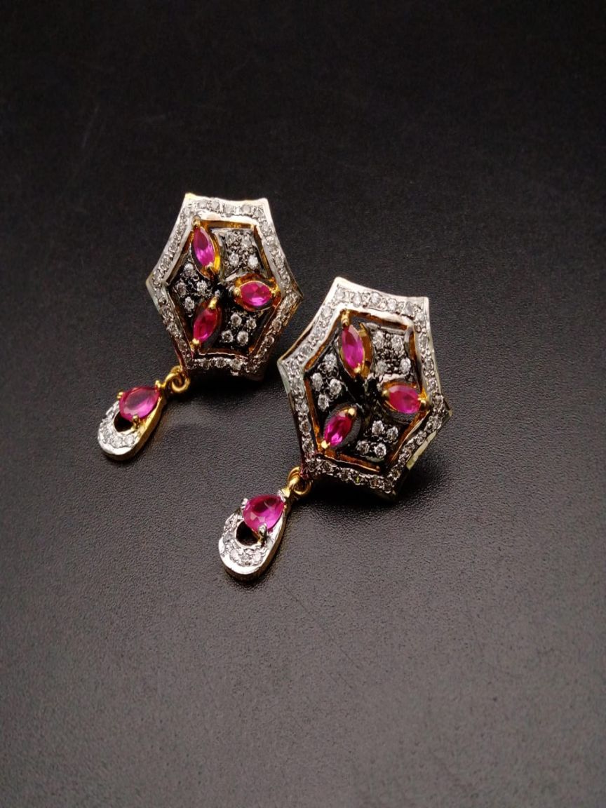 TOPS IN AMERICAN DIAMOND JEWELLERY STYLE | DESIGN - 50150