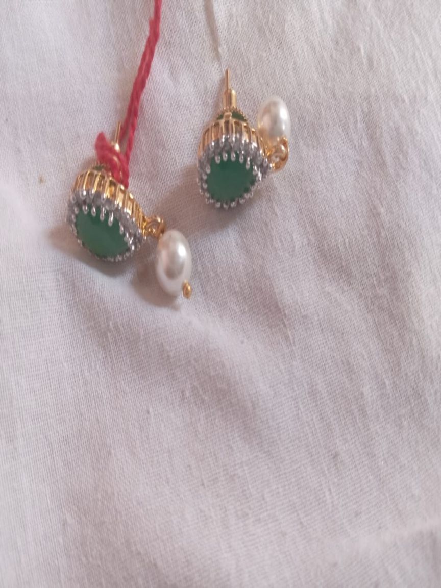 TOPS IN AMERICAN DIAMOND JEWELLERY STYLE | DESIGN - 50156