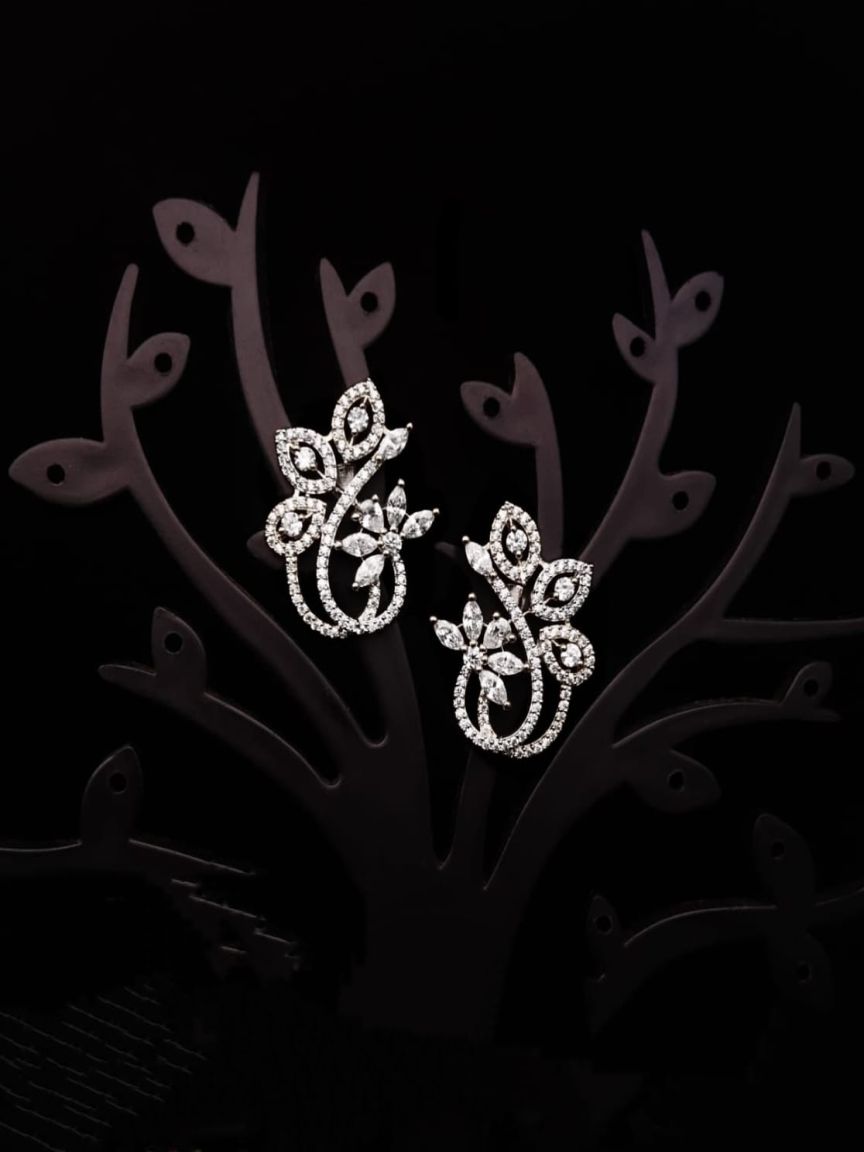 TOPS IN AMERICAN DIAMOND JEWELLERY STYLE | DESIGN - 50166