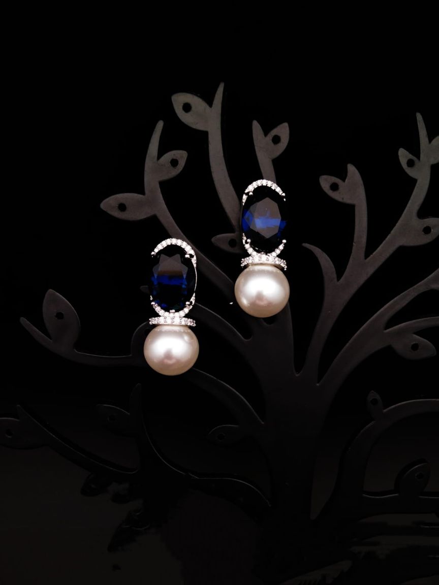 TOPS IN AMERICAN DIAMOND JEWELLERY STYLE | DESIGN - 50167