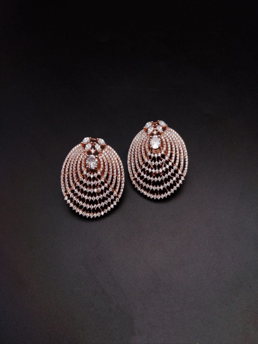 TOPS IN AMERICAN DIAMOND JEWELLERY STYLE | DESIGN - 50176