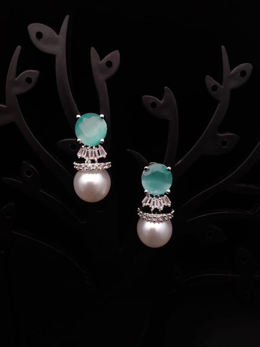 TOPS IN AMERICAN DIAMOND JEWELLERY STYLE | DESIGN - 50179