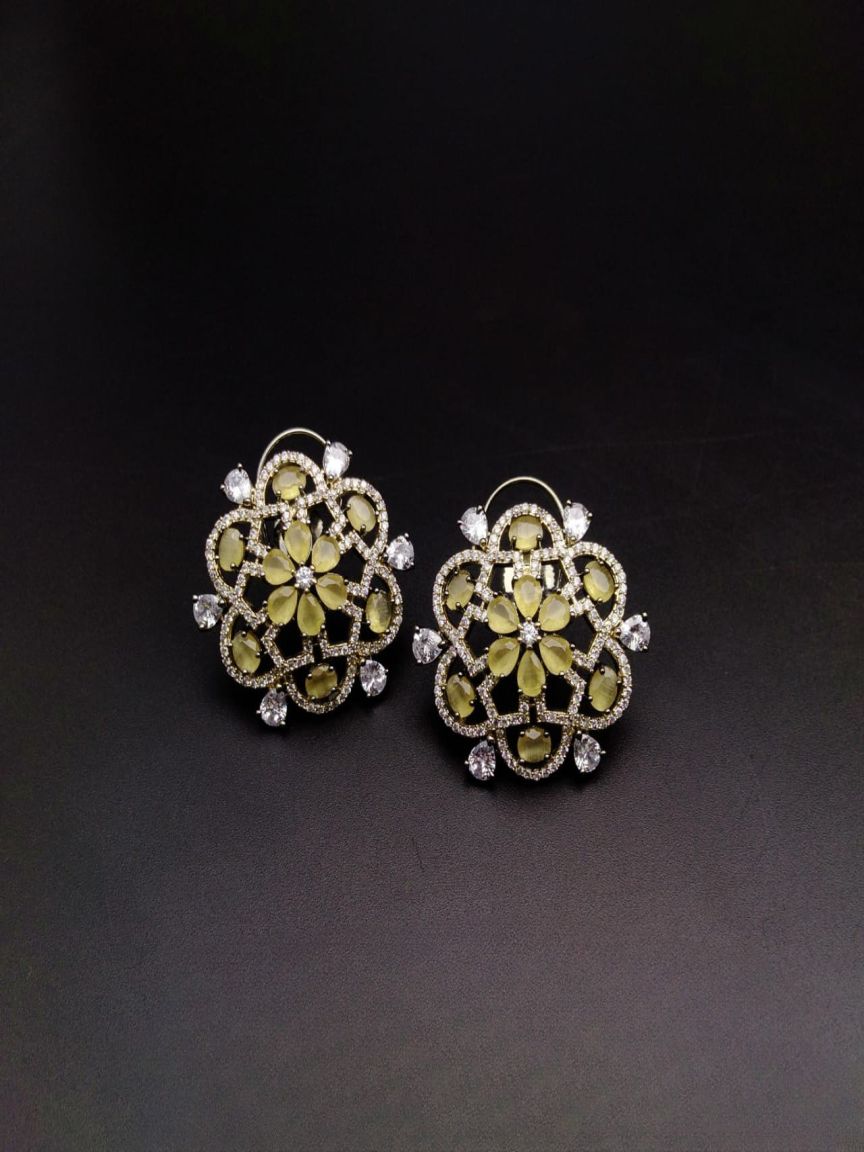 TOPS IN AMERICAN DIAMOND JEWELLERY STYLE | DESIGN - 50184