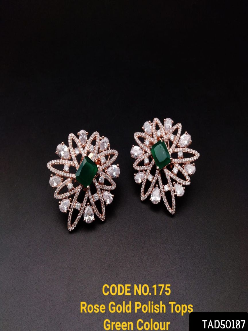 TOPS IN AMERICAN DIAMOND JEWELLERY STYLE | DESIGN - 50187