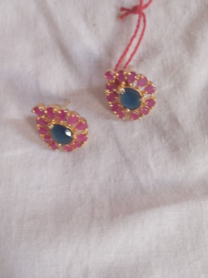 TOPS IN AMERICAN DIAMOND JEWELLERY STYLE | DESIGN - 50189
