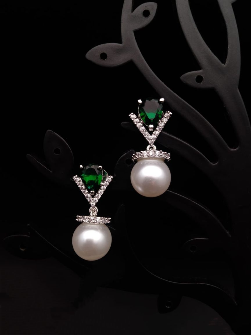 TOPS IN AMERICAN DIAMOND JEWELLERY STYLE | DESIGN - 50193
