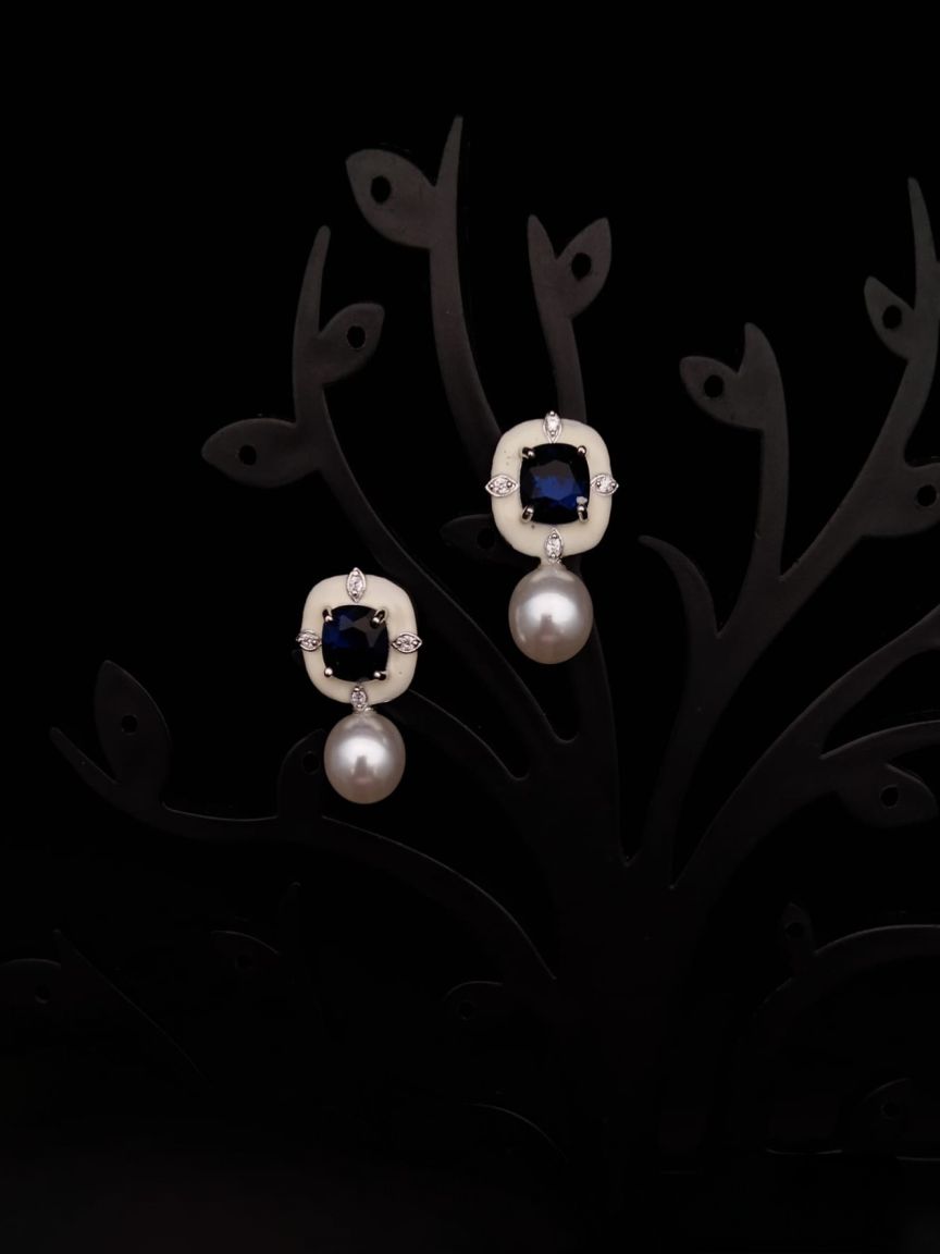 TOPS IN AMERICAN DIAMOND JEWELLERY STYLE | DESIGN - 50195