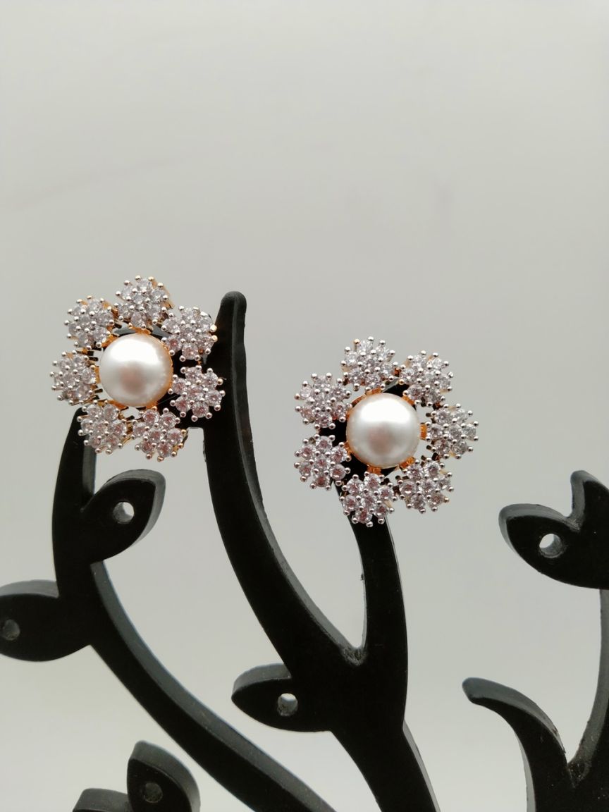 TOPS IN AMERICAN DIAMOND JEWELLERY STYLE | DESIGN - 50215