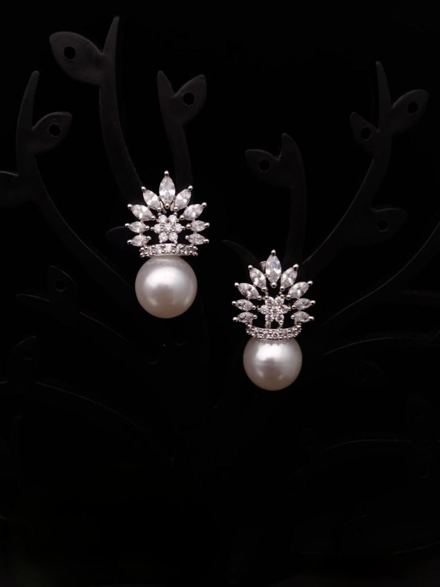 TOPS IN AMERICAN DIAMOND JEWELLERY STYLE | DESIGN - 50222