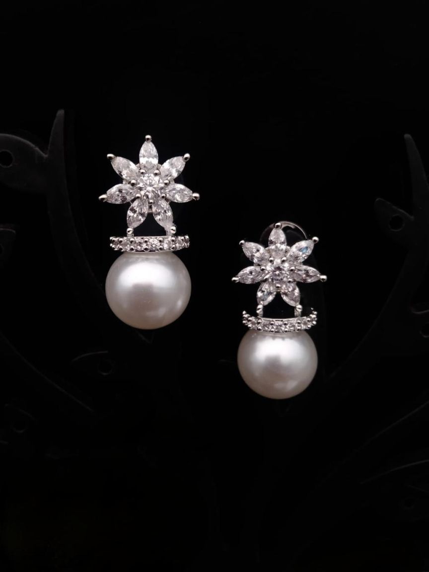 TOPS IN AMERICAN DIAMOND JEWELLERY STYLE | DESIGN - 50224