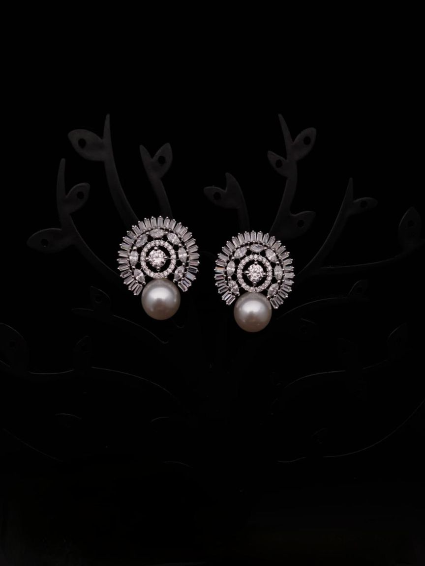 TOPS IN AMERICAN DIAMOND JEWELLERY STYLE | DESIGN - 50251