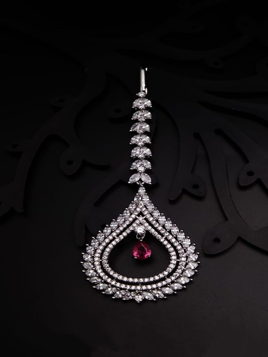 TIKA IN AMERICAN DIAMOND JEWELLERY STYLE | DESIGN - 39022