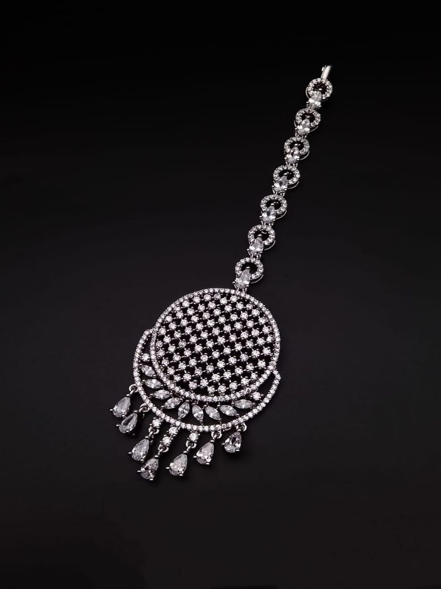 TIKA IN AMERICAN DIAMOND JEWELLERY STYLE | DESIGN - 39024