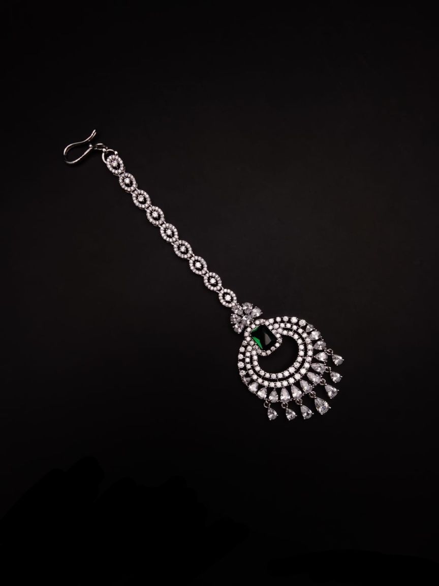 TIKA IN AMERICAN DIAMOND JEWELLERY STYLE | DESIGN - 39025