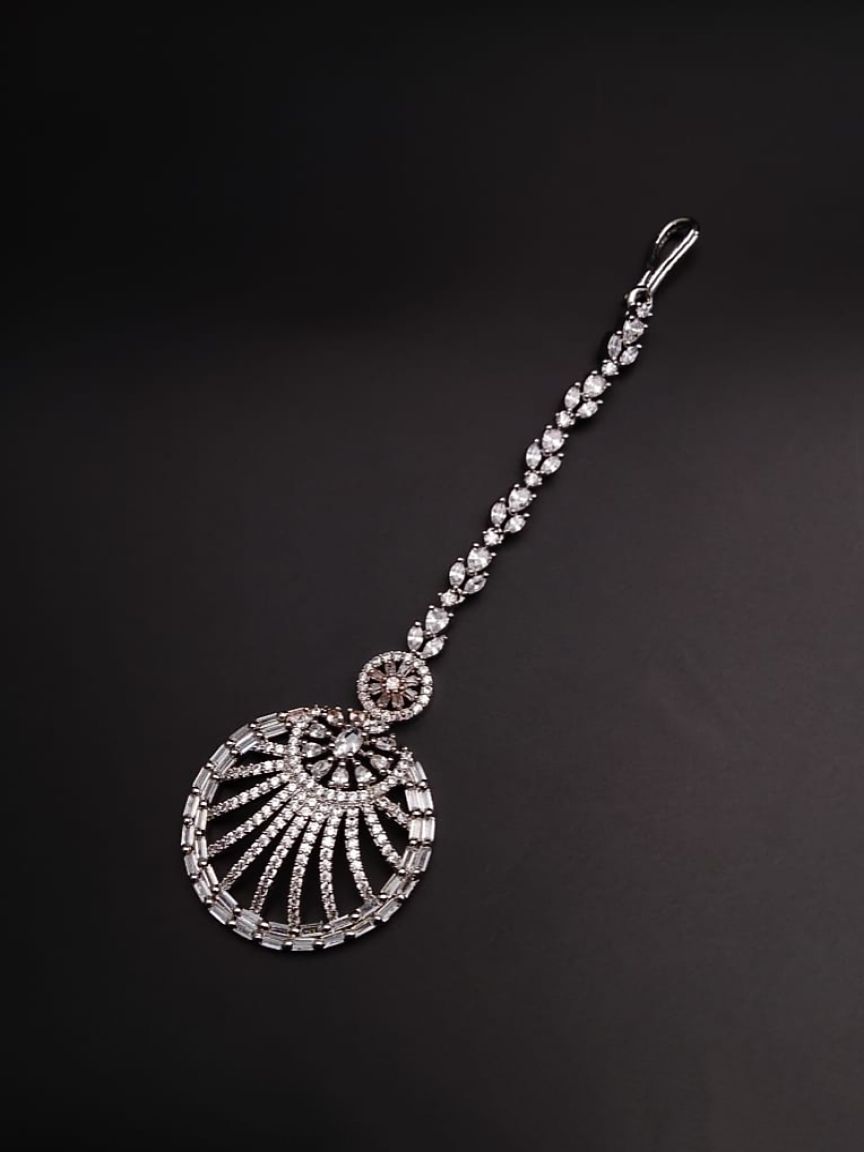 TIKA IN AMERICAN DIAMOND JEWELLERY STYLE | DESIGN - 39026