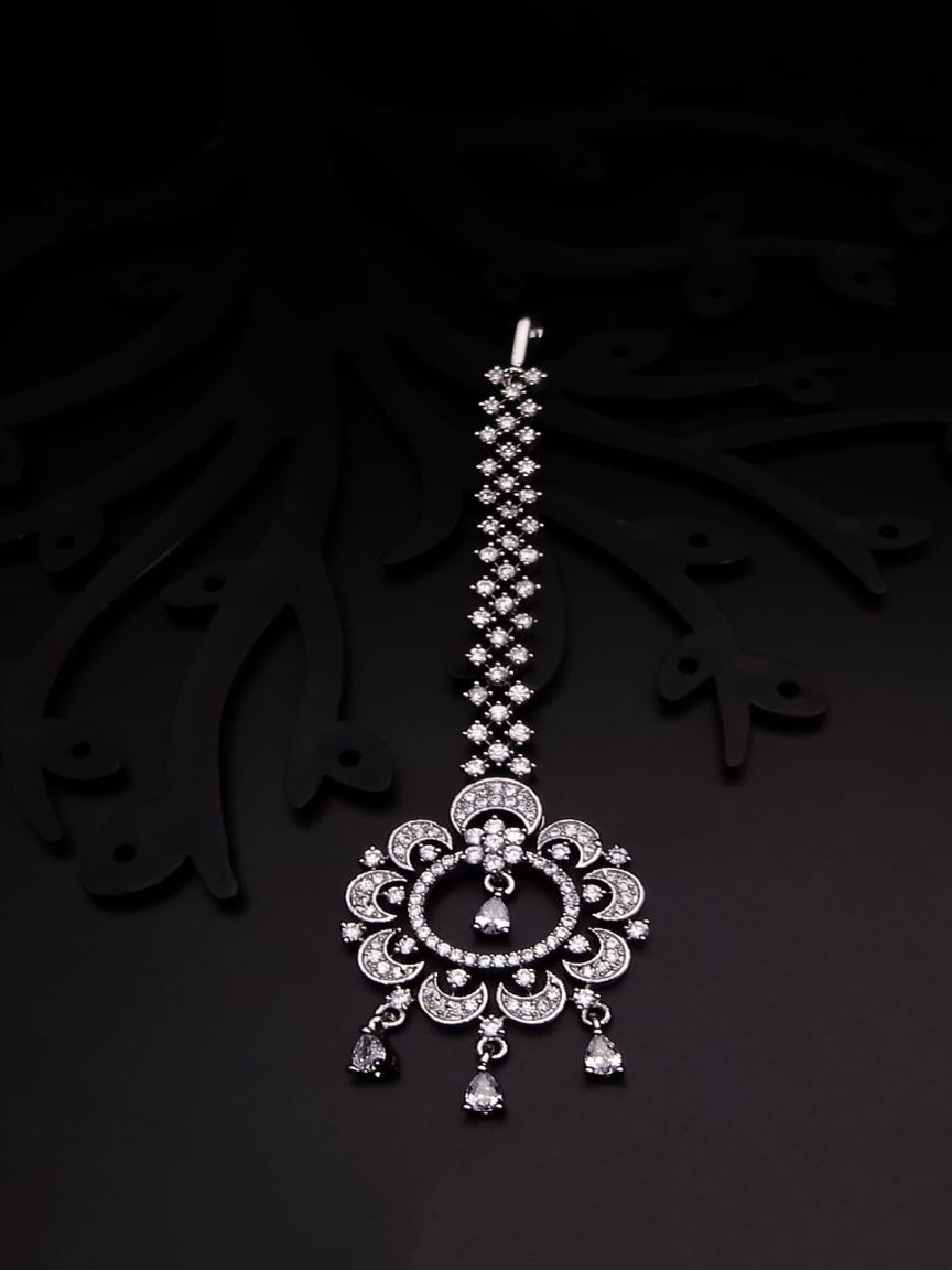 TIKA IN AMERICAN DIAMOND JEWELLERY STYLE | DESIGN - 39028