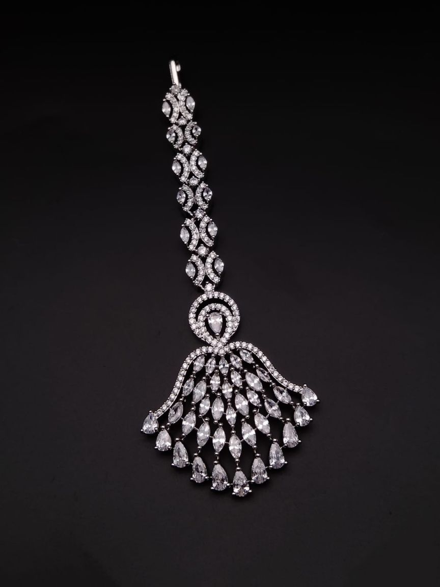 TIKA IN AMERICAN DIAMOND JEWELLERY STYLE | DESIGN - 39032