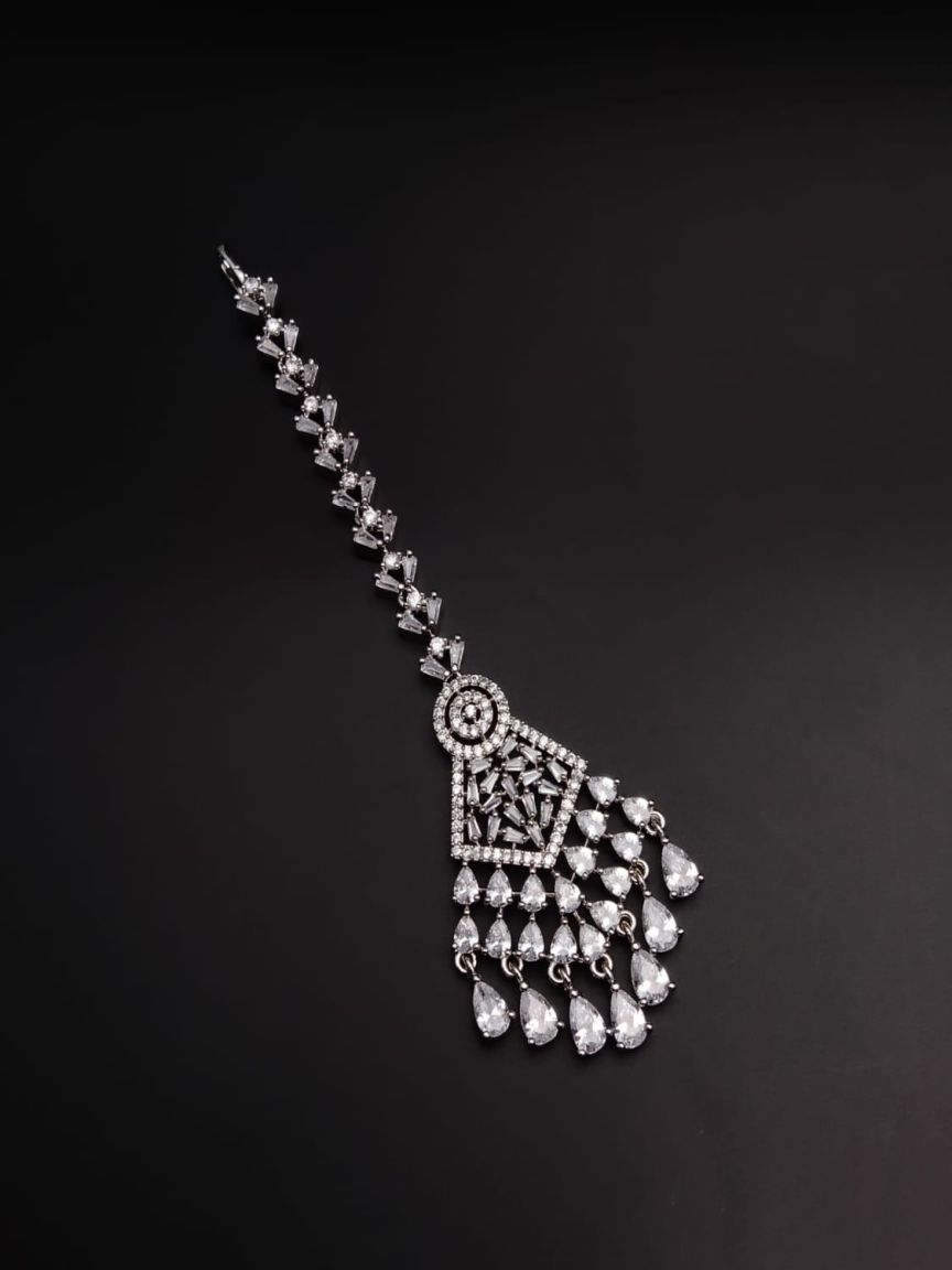 TIKA IN AMERICAN DIAMOND JEWELLERY STYLE | DESIGN - 39033