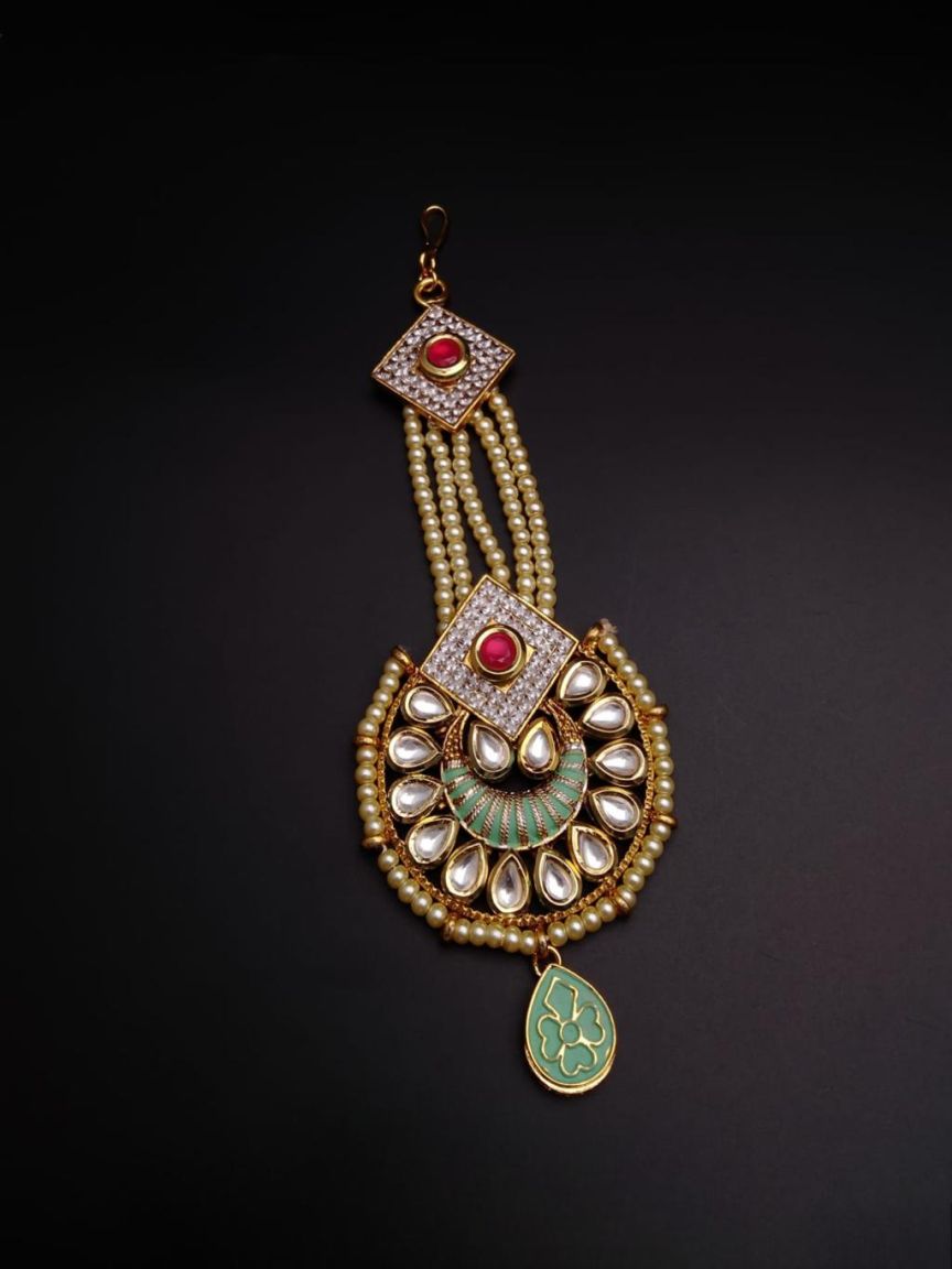 TIKA IN POLKI (GOLD POLISH) STYLE | DESIGN - 14074