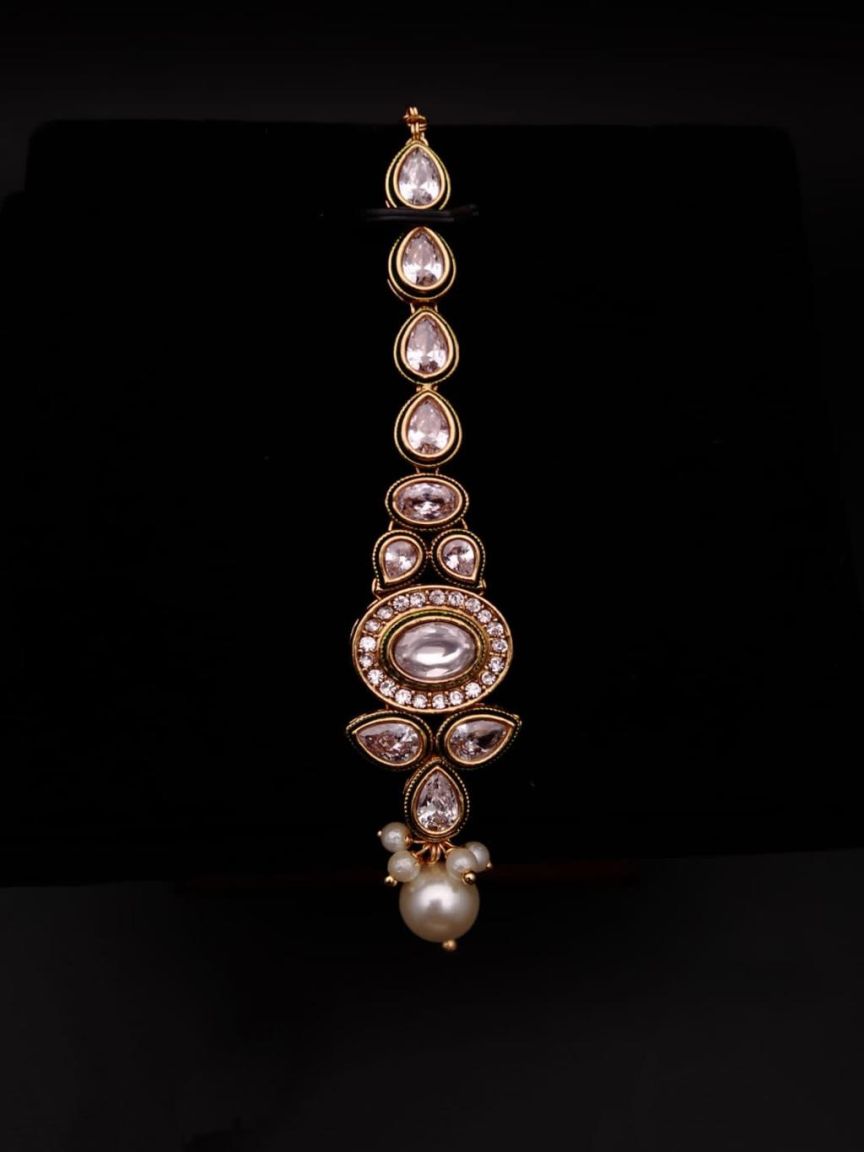 TIKA IN POLKI (GOLD POLISH) STYLE | DESIGN - 14124